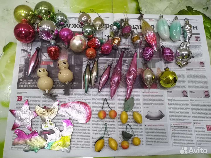 Елочные игрушки СССР