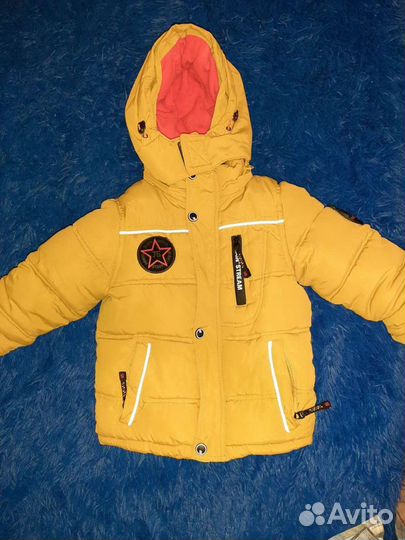 Куртка на мальчика зима, на рост 92 см