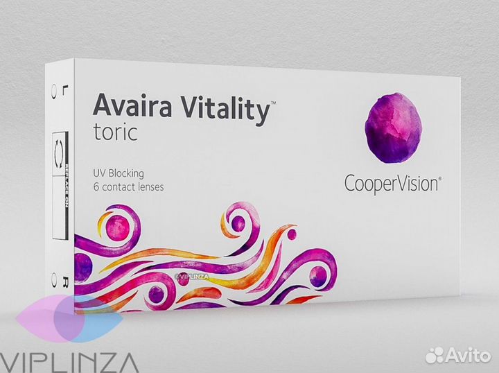 Линзы Avaira Vitality toric новые