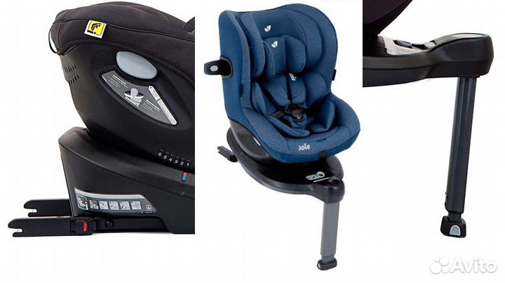 Автокресло Joie I-Spin 360 E от 3 мес до 5 л Blue