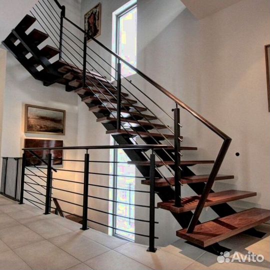 Металлические лесницы и перила дизайн 5972