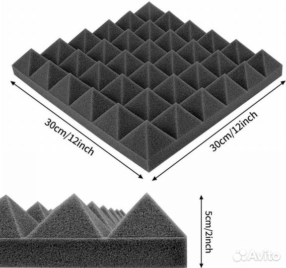 Акустический поролон пирамида