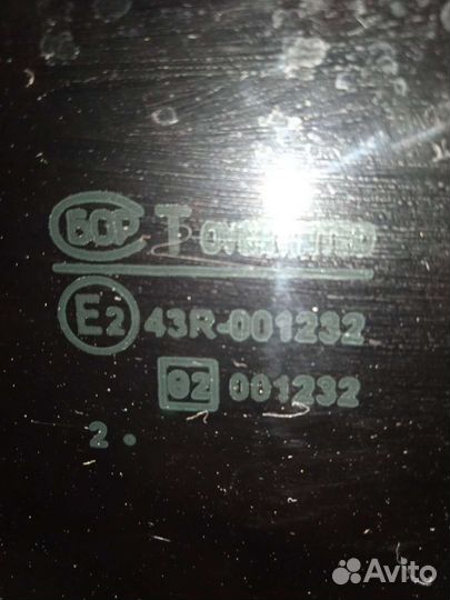 Стекло заднее правое лада гранта