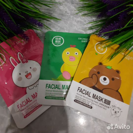 Тканевые, альгинатные, коллагеновые маски для лица