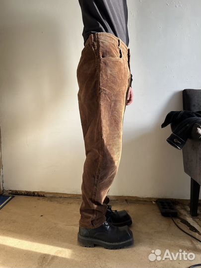 Винтажные брюки вельвет