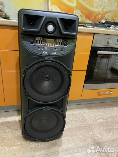 Колонка большая мощная 100см + караоке