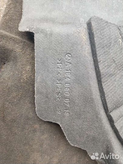 Ковер пола задний Mercedes GL X164