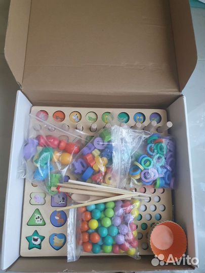 Деревянная мозайка страна Монтессори