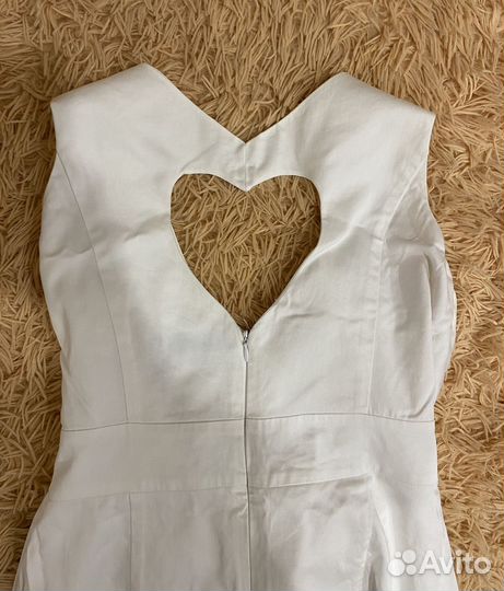 Платье белое женское 44