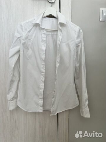 Блузка рубашка zara белая