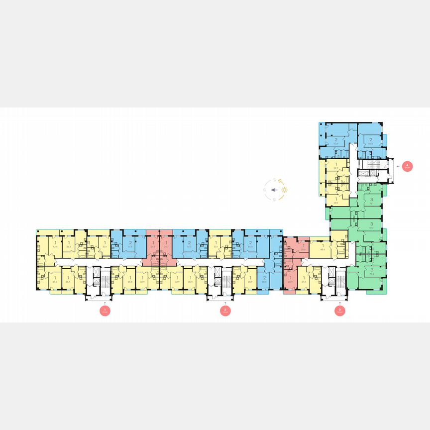 1-к. квартира, 38,6 м², 13/15 эт.