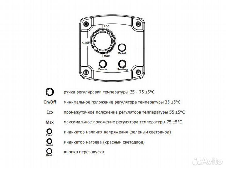 Тэн одно/трехфазный для бойлеров Termica ESH 4.5