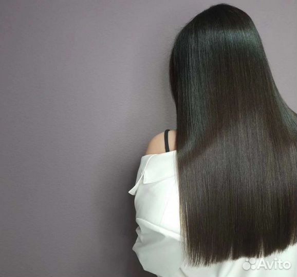 Кератиновое выпрямление волос