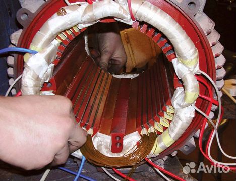 Ремонт электродвигателей, катушек, замена подшипн
