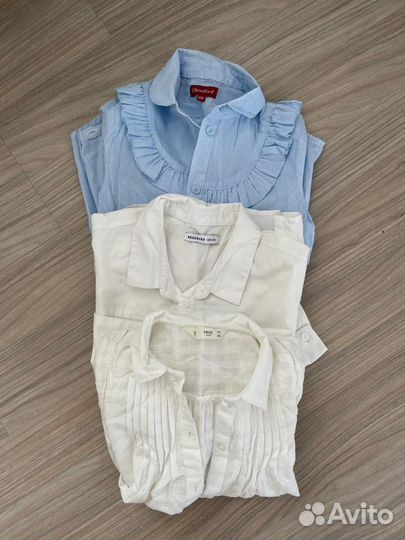 Блузка школьная, рр128