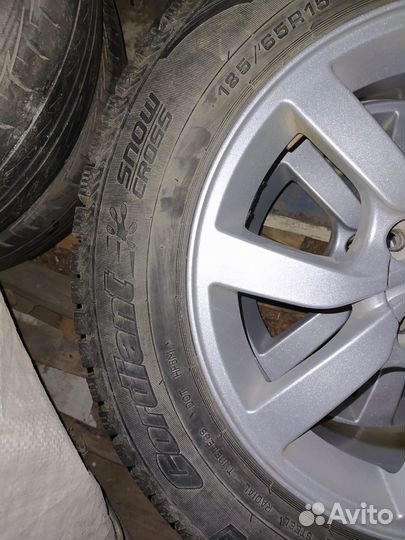 Зимняя резина r15 в сборе