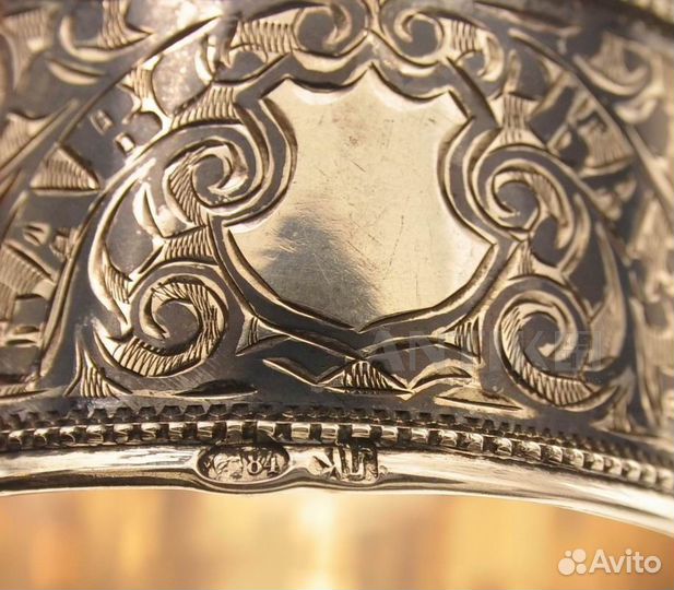 Кольцо под салфетки. Русская чернь. 19 век