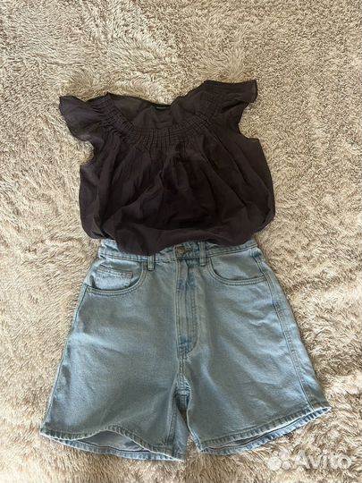 Блуза MaxCo и шорты Zara 44р