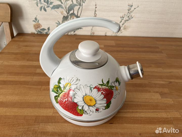 Чайник эмаль со свистком 3,5л