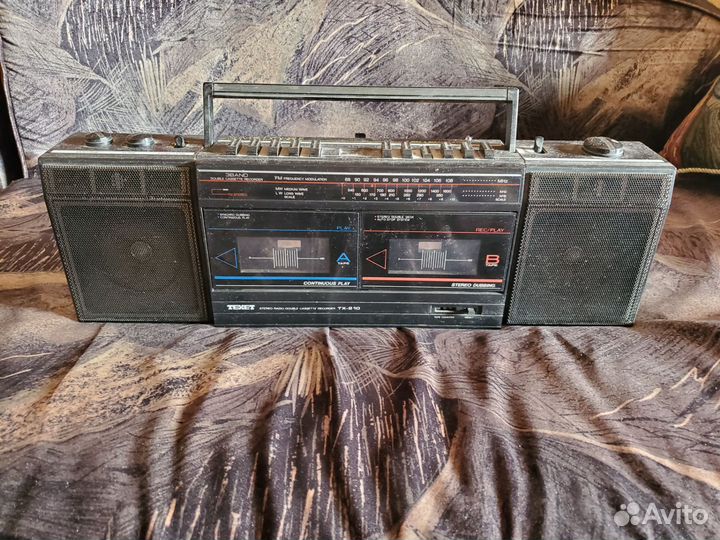 Магнитола двухкассетная texet