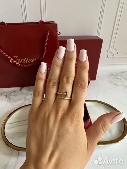 Кольцо Картье Гвоздь Cartier золото с бриллиантами