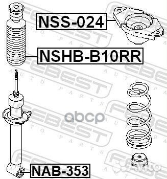 Опора амортизатора nissan almera 06-12