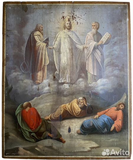 Антикварная Икона Преображение Господне Храмовая