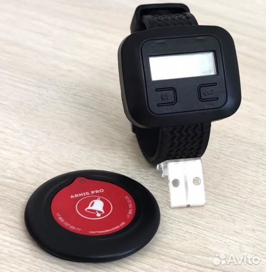 Беспроводной кнопка вызова официанта Слим в кафе