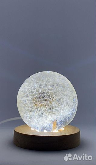 Светильник ночник цветы ручная работа