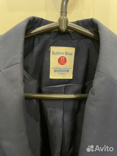 Пиджак школьный Button blue