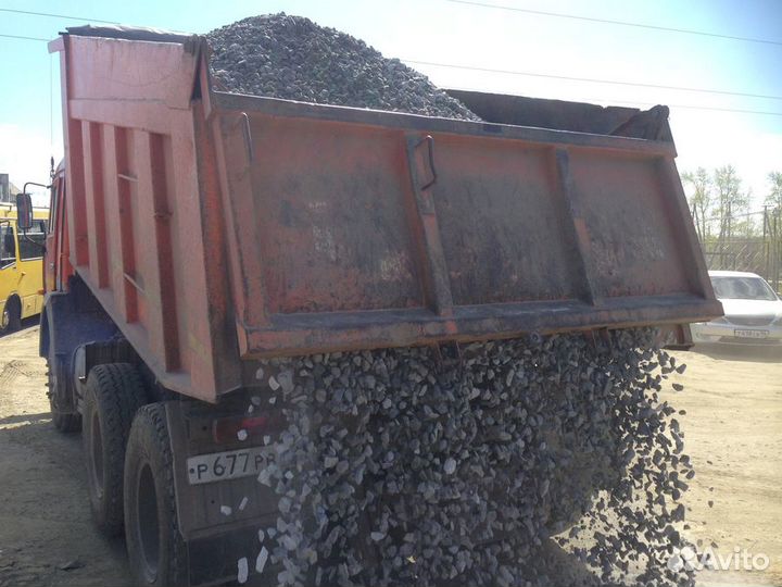 Щебень песок земля отсев