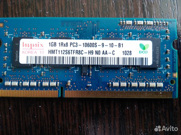 Продаю DDR3 для ноутбука 1гб