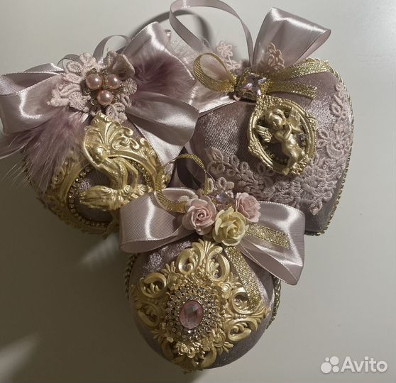 Новогодние игрушки, шары ручной работы