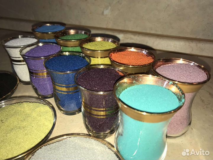 Кварцевый цветной песок