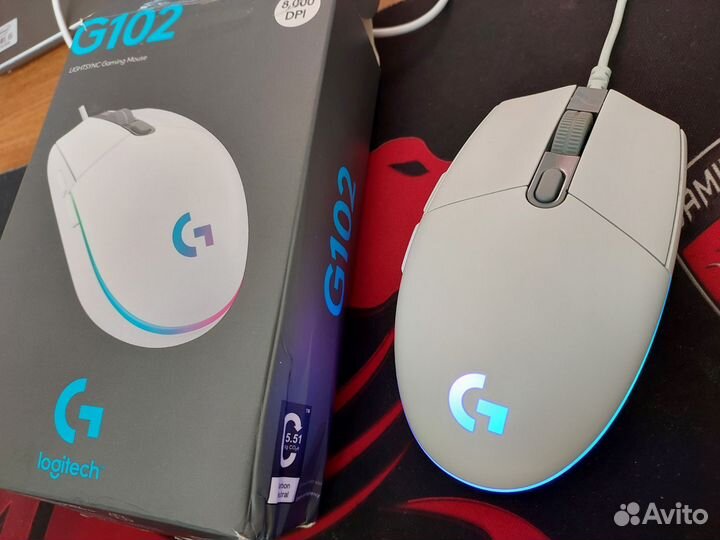 Игровая мышь Logitech G102 LightSync White