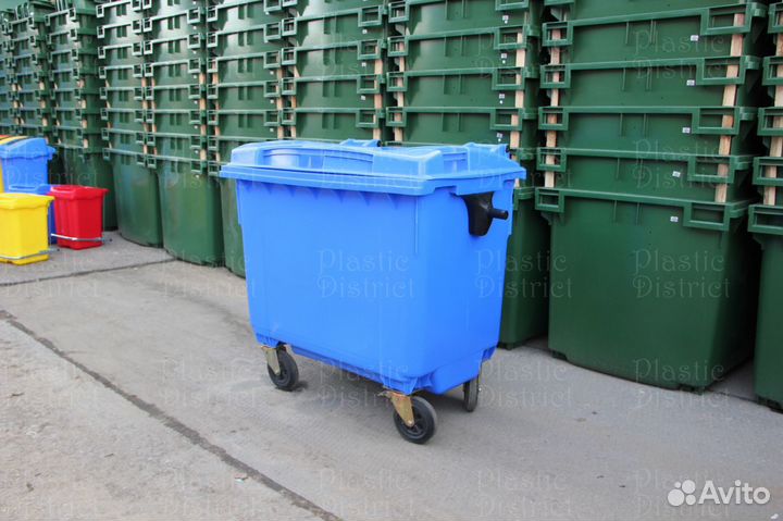 Пластиковый евроконтейнер 660л Ч7083