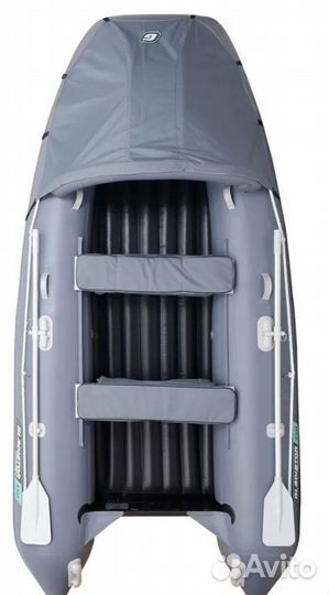 Лодка пвх Gladiator E350 PRO темно-серый