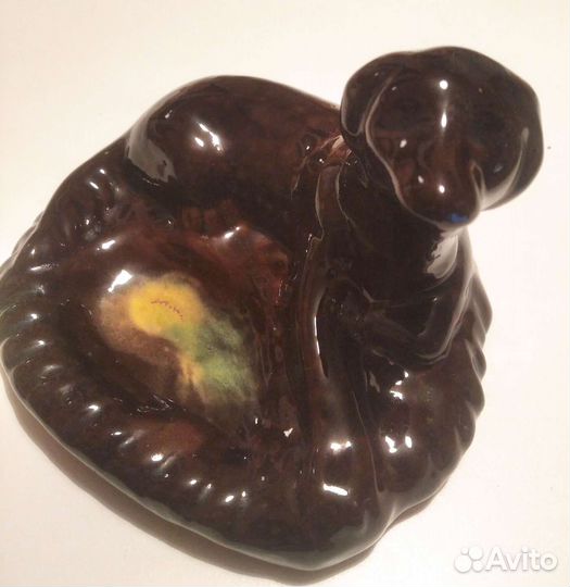 Пепельница СССР в виде собаки 1982г