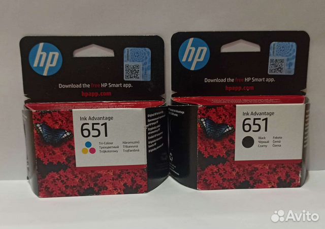 Картриджи струйные HP 651 оригинальные