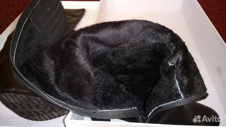 Сапоги зимние кожа