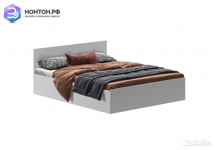 Кровать Бася 1.6 м белый