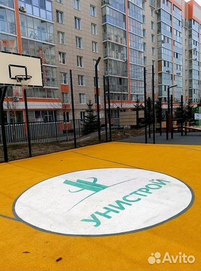 Резиновое покрытие для спортивных площадок