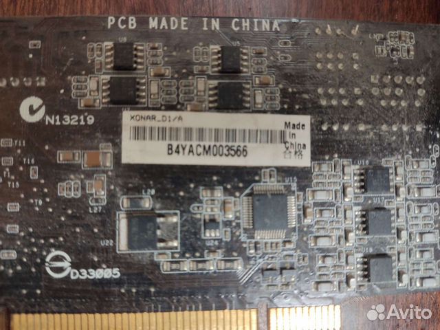 PCI звуковая карта asus xonar d1