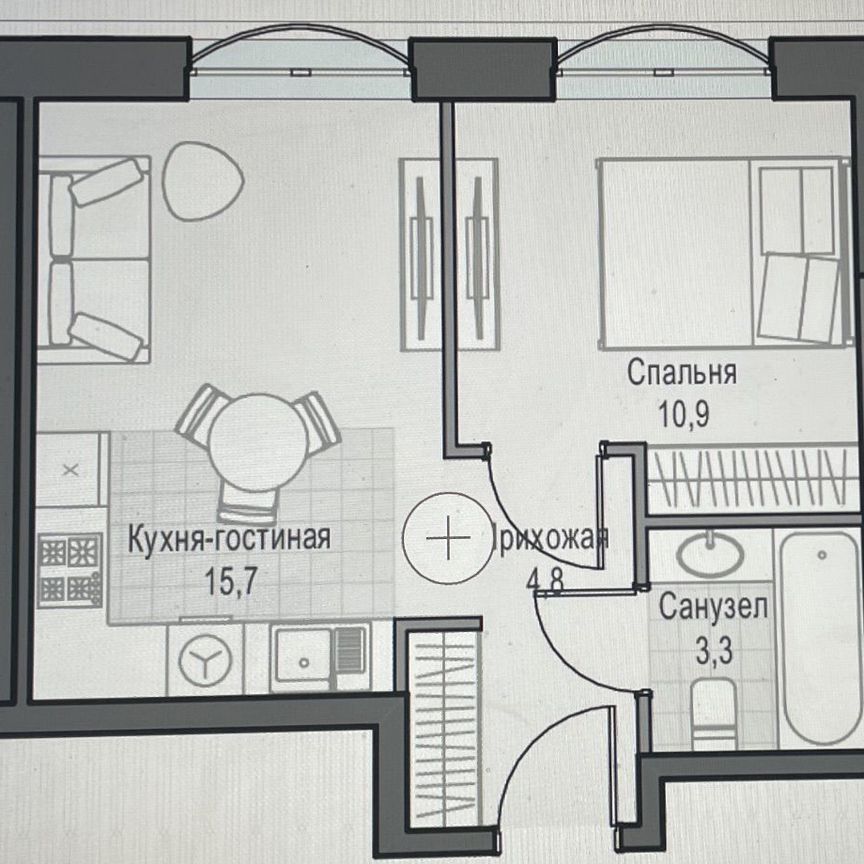 1-к. квартира, 35,7 м², 10/28 эт.