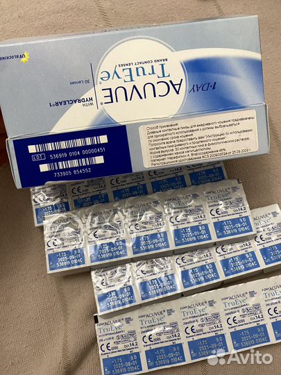 Линзы контактные acavue trueye D-1.75 BC 9.0