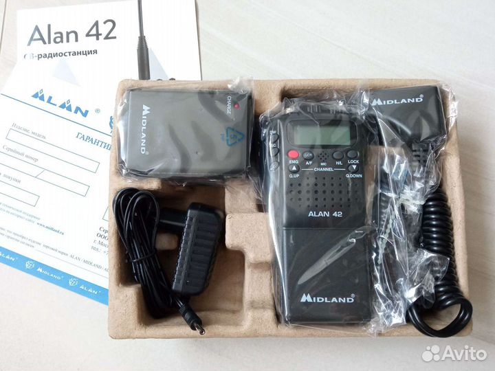 Радиостанция Alan 42 на 27 мгц, новая