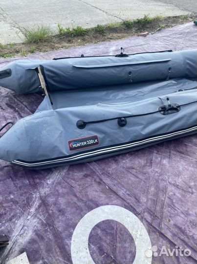 Лодка hunter 320 с мотором 5 лс