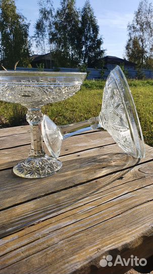 Вазы на ножке СССР Фруктовницы конфетница