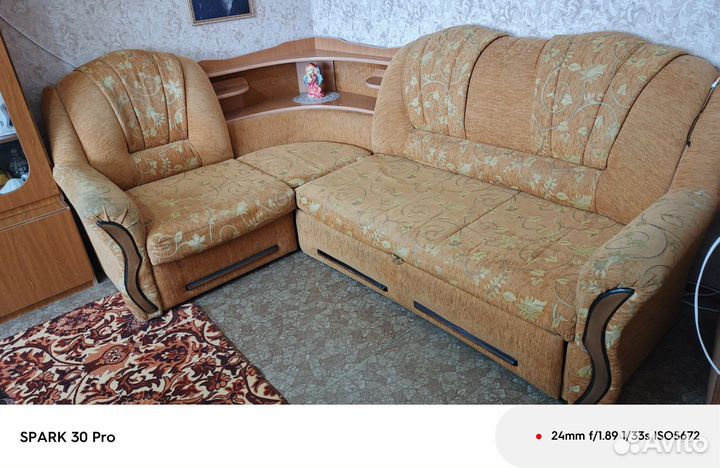 Угловой диван бу раскладной