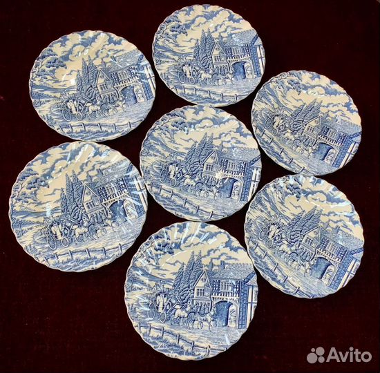 Тарелки десертные винтаж Англия